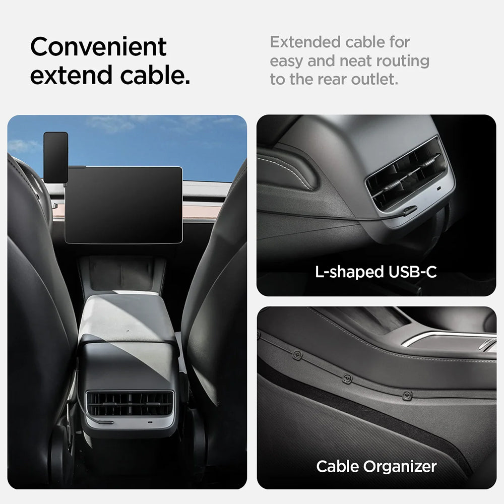 Spigen Wireless Car Charger for Tesla Navigation, 15W, 1.67A, Black ACP07870
