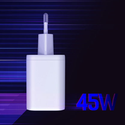 3MK Hyper Network Charger, 45W, 2 x USB-C, White