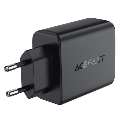 Acefast A61 Network Charger, 45W, 3A, 2 x USB-A - 2 x USB-C, Black