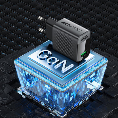 Acefast A90 Network Charger, 18W, 3A, 1 x USB-A, Black