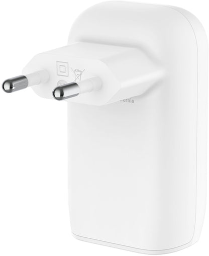Belkin BoostCharge Wall Charger, 67W, 3A, 3 x USB-C, White WCC002vfWH
