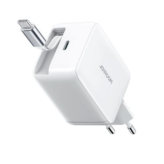 Joyroom JR-TCL06 USB-C Network Charger with Cable, 67W, 3A, 1 x USB-C, White