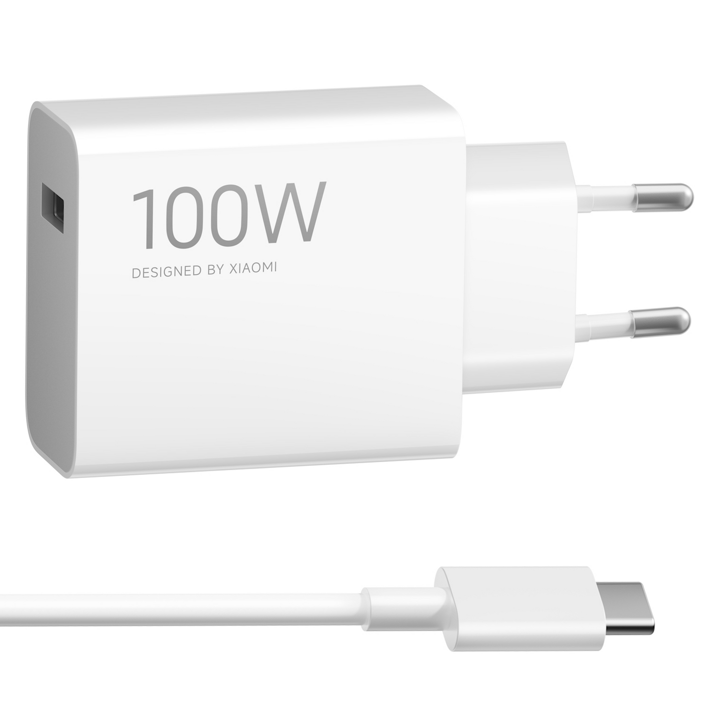 Xiaomi MY-19-ER USB-C Cable Wall Charger, 100W, 6.1A, 1 x USB-A, White BHR095VEU
