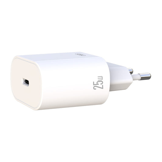 XO Design Network Charger, 25W, 3A, 1 x USB-C, White