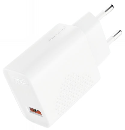 Network Charger with microUSB Cable XO Design L159, 18W, 3A, 1 x USB-A, White