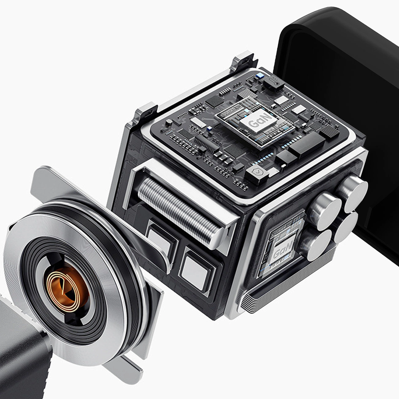 Network Charger with USB-C Cable Dudao A67EU, 67W, 3.35A, 1 x USB-A - 1 x USB-C, Black