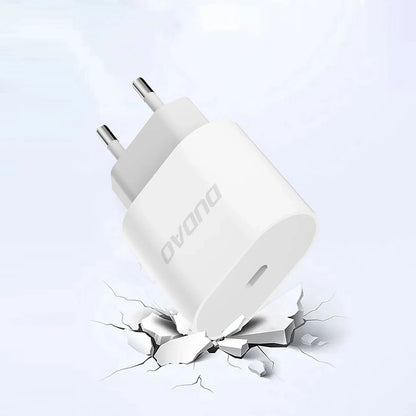 Network Charger with USB-C Cable Dudao A14EUC, 20W, 3A, 1 x USB-C, Black
