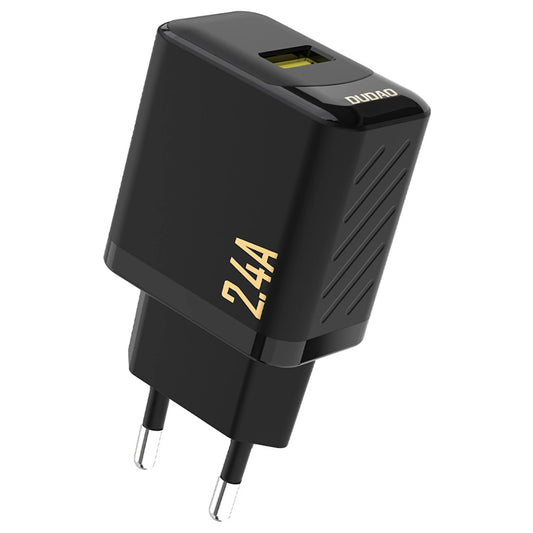 Dudao A23 Wall Charger, 12W, 2.4A, 1 x USB-A, Black