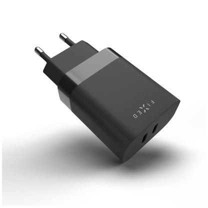 Fixed Network Charger, 35W, 3A, 2 x USB-C, Black