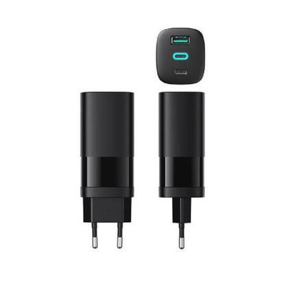 HAVIT UC10 Network Charger, 65W, 3A, 1 x USB-A - 2 x USB-C, Black