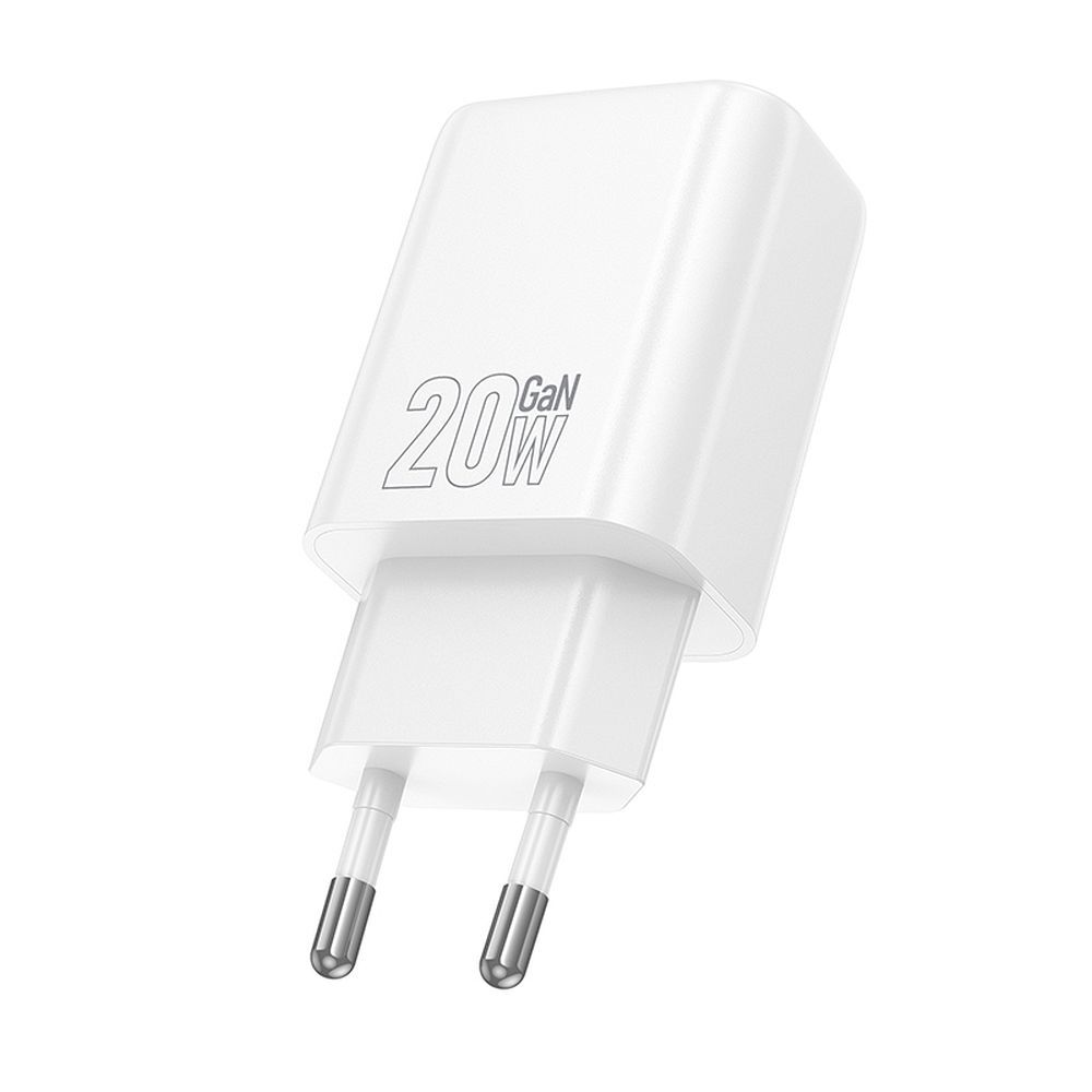 HOCO N60 Network Charger, 20W, 3A, 1 x USB-C, White