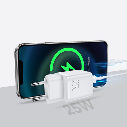 Joyroom L-P251 Network Charger, 25W, 3A, 1 x USB-C, White
