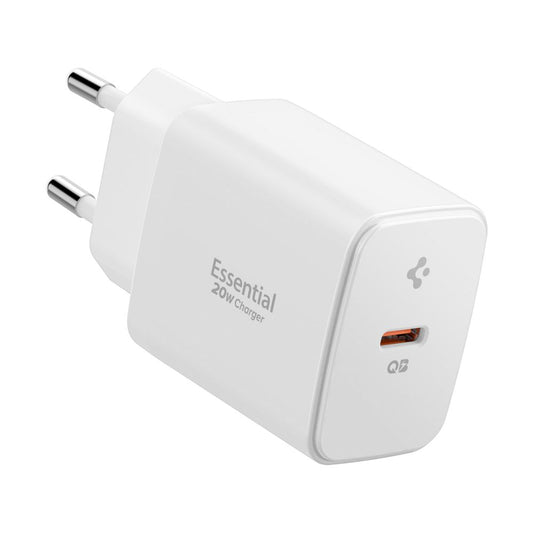 Spigen Essential Network Charger, 20W, 3A, 1 x USB-C, White