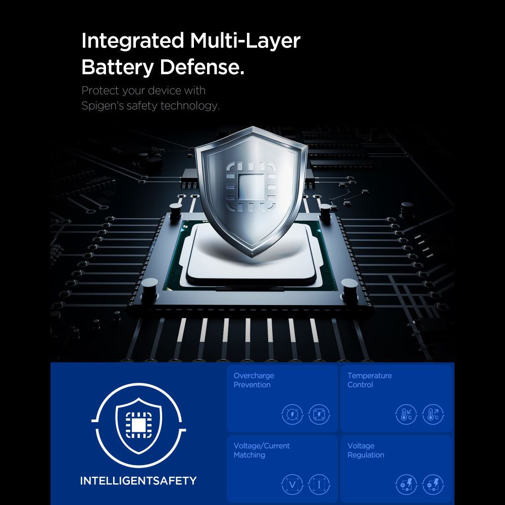 Spigen Essential Network Charger, 67W, 3.25A, 1 x USB-A - 2 x USB-C, White ACH08710