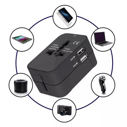 Techsuit HHT202 Travel Network Charger, 10W, 2A, 2 x USB-A, White