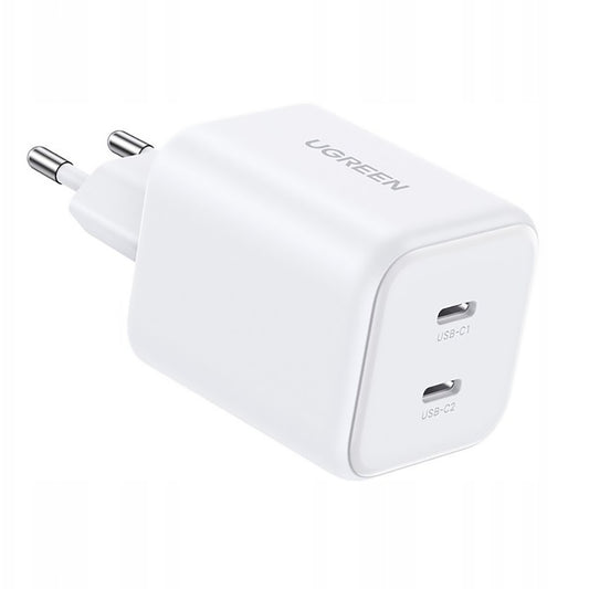 UGREEN X526 Network Charger (65154), 45W, 3A, 2 x USB-C, White
