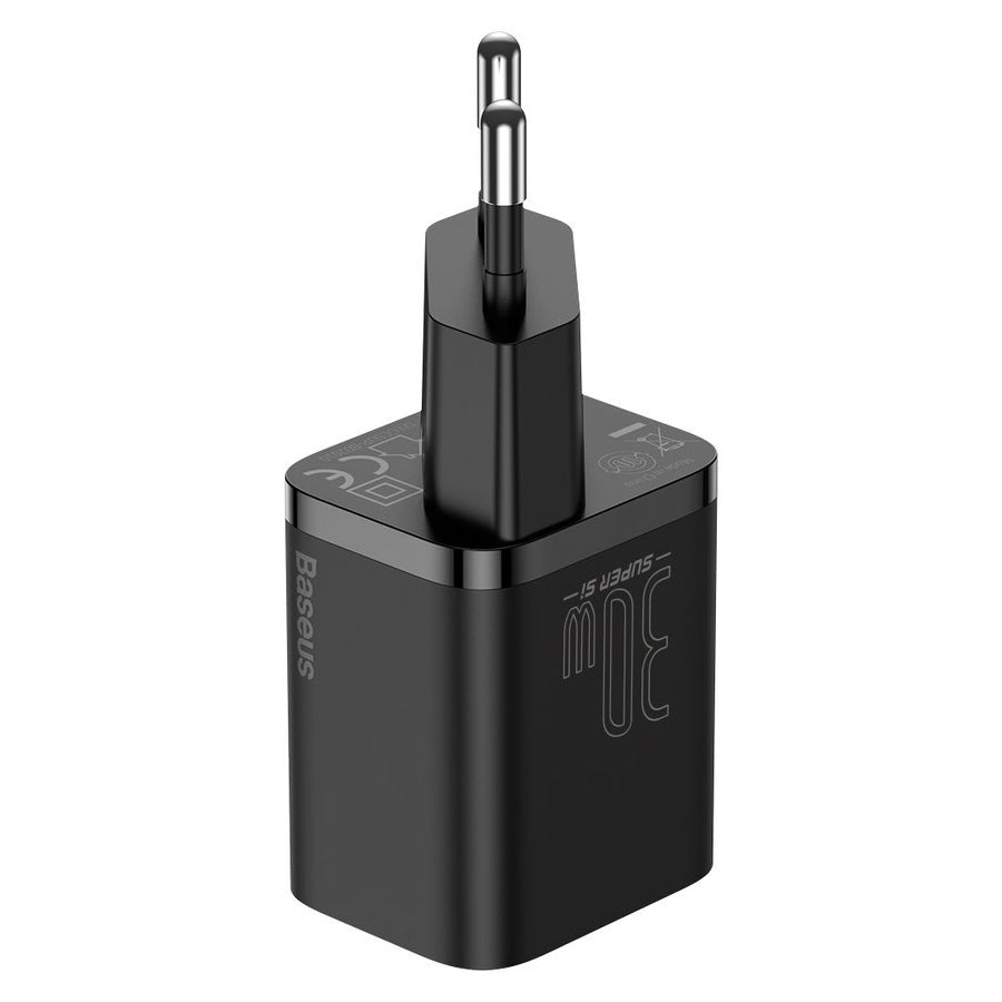 Baseus Super Si Network Charger, 30W, 3A, 1 x USB-C, Black CCSUP-J01 