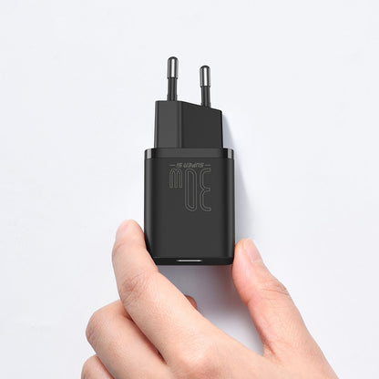 Baseus Super Si Network Charger, 30W, 3A, 1 x USB-C, Black CCSUP-J01 