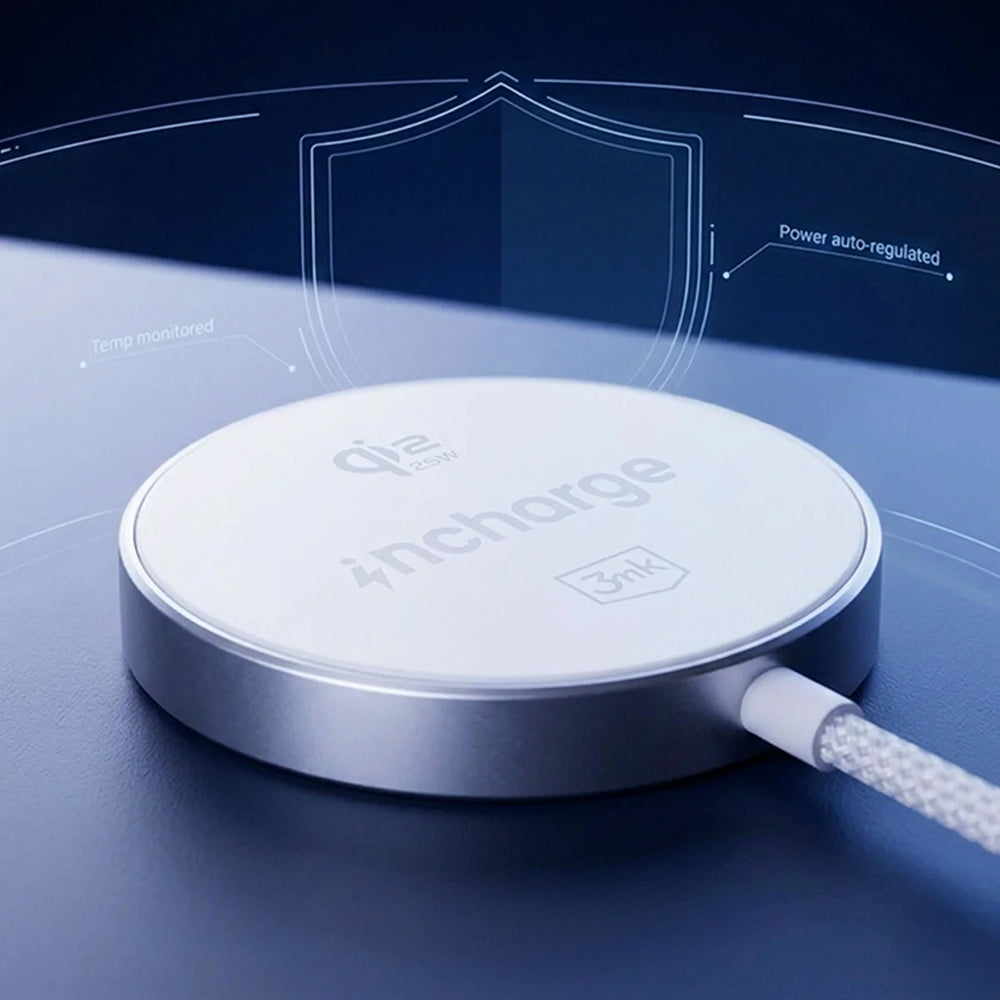 3MK Align Wireless Network Charger, 25W, White