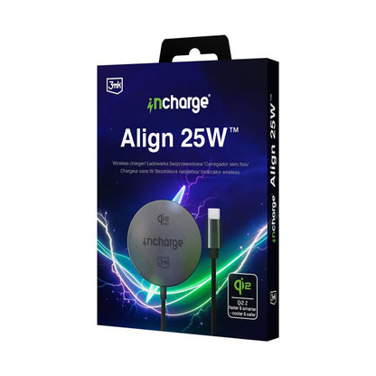 3MK Align Wireless Network Charger, 25W, Black