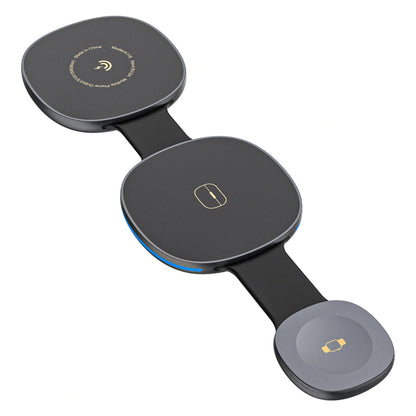 Dudao A11S 3in1 Wireless Network Charger, 15W, Black