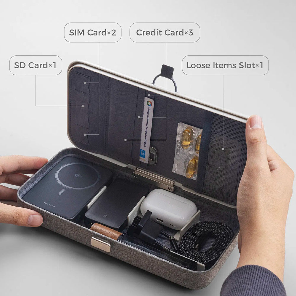 Edizard PowerCube 3in1 Wireless Network Charger, 65W, 3.25A, 1 x USB-C, Gray