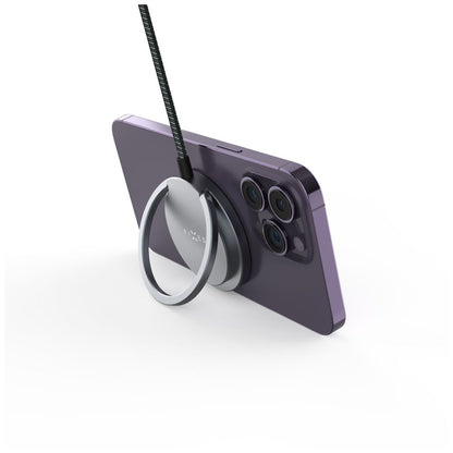 Fixed Ring Wireless Network Charger, 15W, 1.67A, Gray