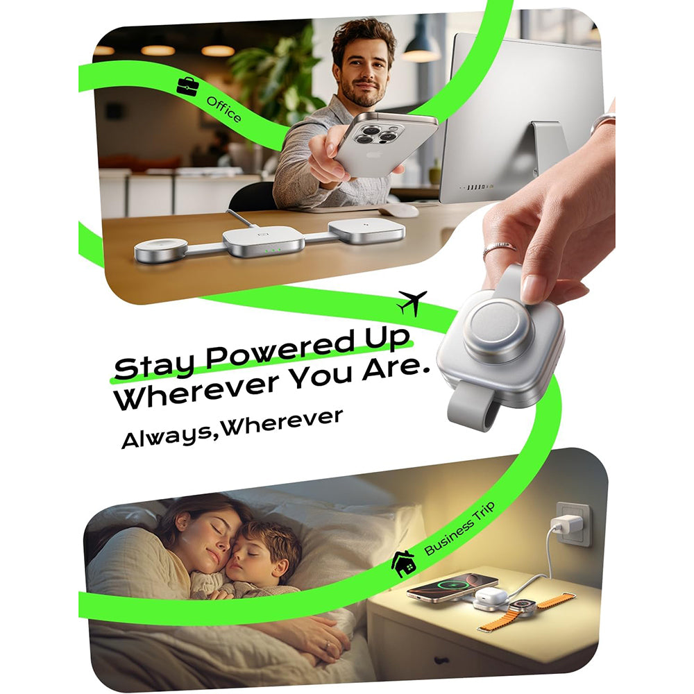 Lisen 3in1 Wireless Network Charger, 15W, 1.67A, Gray YL0424040001