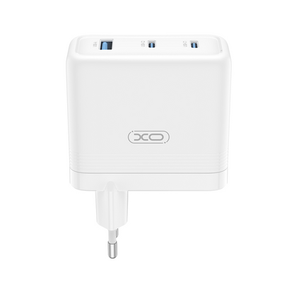 XO Design CE35 Network Charger, 100W, 5A, 1 x USB-A - 2 x USB-C, White