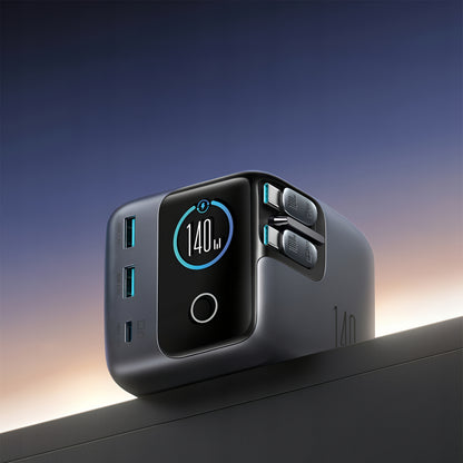 Joyroom Podix JR-TRD01 Charging Station with USB-C Cable, 140W, 1 x USB-C - 2 x USB-A, Gray