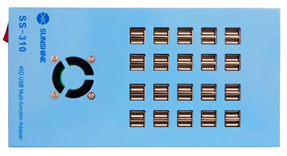 Sunshine SS-310 Station Charger, 40 x USB-A, Blue
