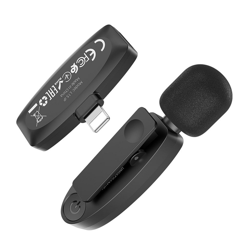 HOCO L15 Lavalier, Lightning, Black