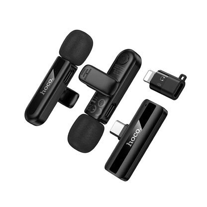 HOCO L20A Lavalier, USB-C / Lightning, Set of 2 pieces, Black