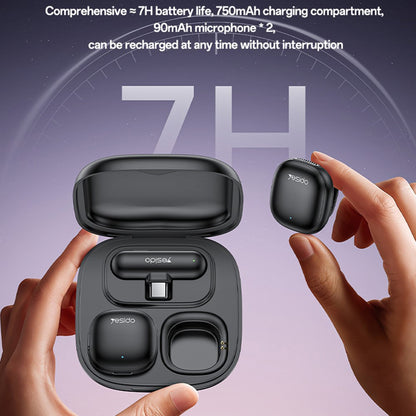 Yesido KR20 Lavalier, Lightning, Set of 2 pieces, Black