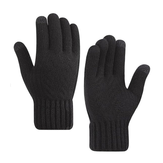 Techsuit Women's Winter Touchscreen Gloves ST0015, Size 17cm, Black