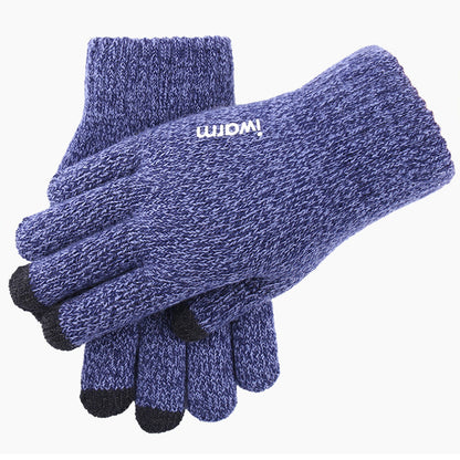Iwarm ST0018 Winter Touchscreen Gloves, Size 23cm, Blue
