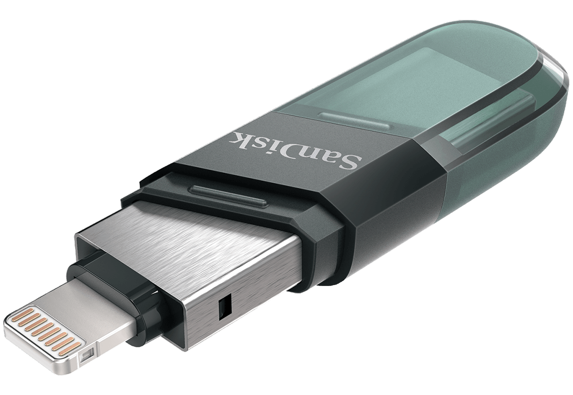 SanDisk iXpand Flip External Memory USB-A 3.1 / Lightning, 256Gb SDIX90N-256G-GN6NE