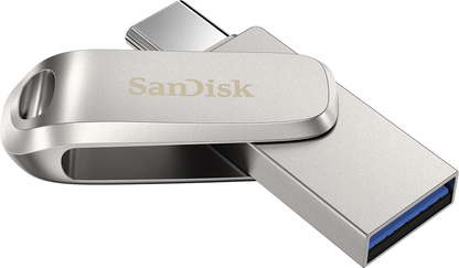 External Memory USB-A 3.2 / USB-C SanDisk Ultra Luxe Dual Drive, 128Gb SDDDC4-128G-G46
