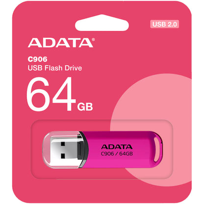 USB-A External Memory Adata C906, 64Gb AC906-64G-RPP 