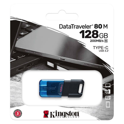 Kingston DT80M USB-C External Memory DT80M/128GB, 128Gb 