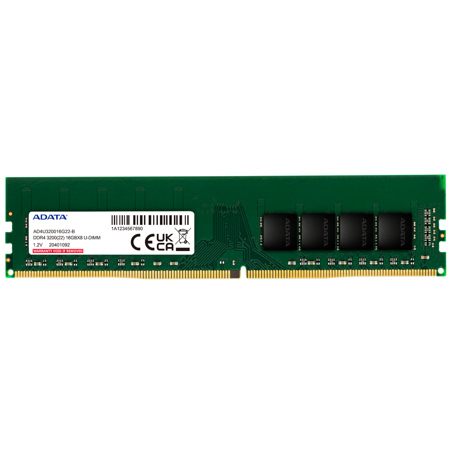Adata Premier RAM Memory, DDR4, 16GB, 3200Mhz AD4U320016G22-SGN