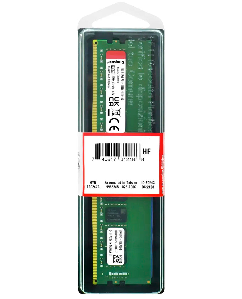 Kingston ValueRAM RAM Memory, DDR5, 8GB, 5600MHz KVR56U46BS6-8
