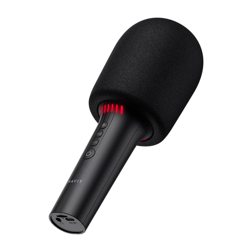 HAVIT SK851BT Karaoke Bluetooth Microphone, Black