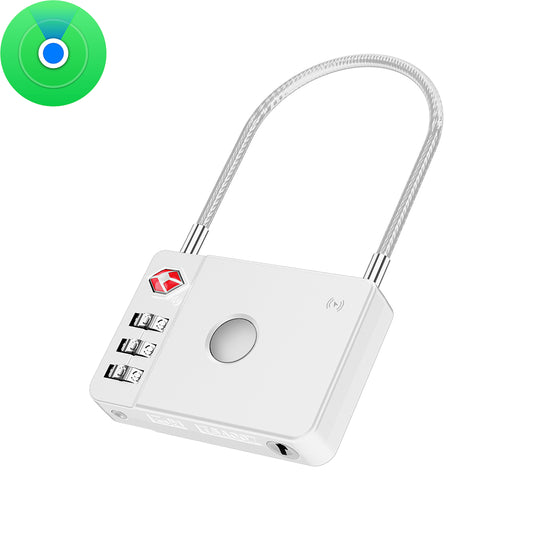 MiLi SmartTag MiLock Luggage for iOS Series, White HD-P16-L