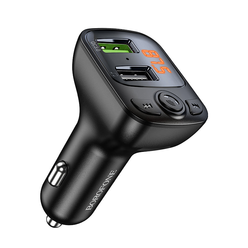 Borofone BC41 Eminency Bluetooth FM Modulator, 2 x USB-A - 1 x microSD