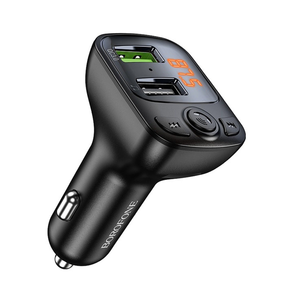 Borofone BC41 Eminency Bluetooth FM Modulator, 2 x USB-A - 1 x microSD