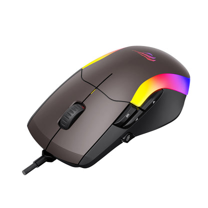 HAVIT MS959S Wired USB Gaming Mouse, RGB, 1200DPI - 8000DPI, 1.6m, Black Ochre