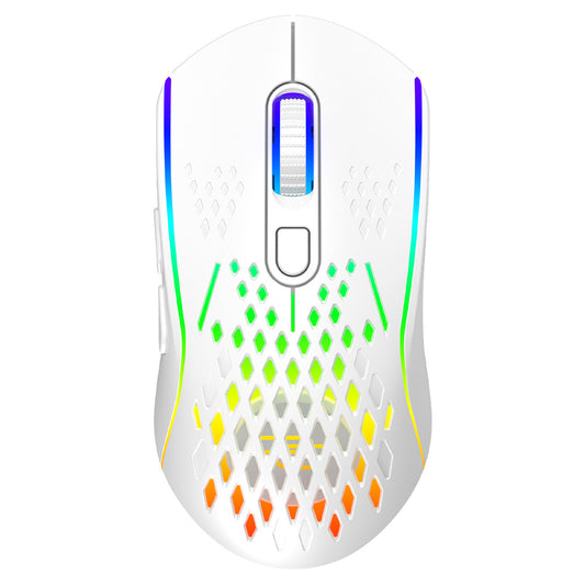 Proove Buzz Wireless Gaming Mouse, RGB, 800DPI - 4800DPI, White WMBU00022402