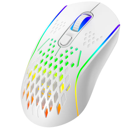 Proove Buzz Wireless Gaming Mouse, RGB, 800DPI - 4800DPI, White WMBU00022402