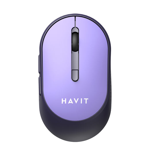 HAVIT MS78GT Wireless Mouse, 1200DPI - 3200DPI, Purple